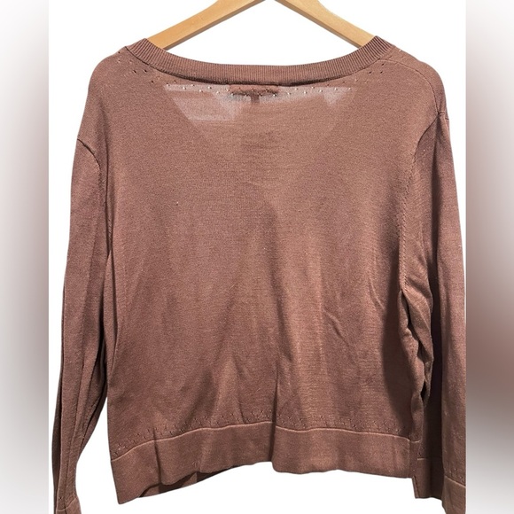 Tommy Bahama Womens XL Cardigan Eyelet Stitching Lightweight Classic Minimalist - Picture 6 of 8